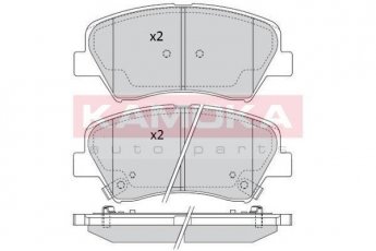 Купить JQ101270 KAMOKA Тормозные колодки передние Elantra (1.6, 1.8) с звуковым предупреждением износа