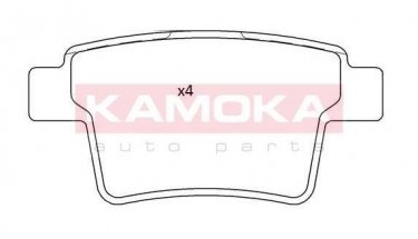 Купить JQ101214 KAMOKA Тормозные колодки задние Х Тайп (2.0, 2.1, 2.2, 2.5, 3.0) без датчика износа, не подготовленно для датчика износа