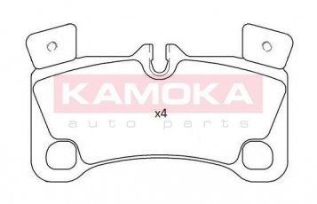 Купити JQ101230 KAMOKA Гальмівні колодки задні Audi Q7 (3.0, 3.6, 4.1, 4.2, 5.9) без датчика износа, подготовлено для датчика износа колодок