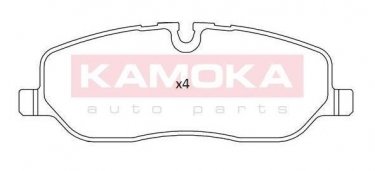 Купить JQ101209 KAMOKA Тормозные колодки  без датчика износа, подготовлено для датчика износа колодок