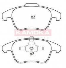 Купить JQ101219 KAMOKA Тормозные колодки передние Ситроен С4 Pисаssо (1.6, 2.0) без датчика износа, не подготовленно для датчика износа