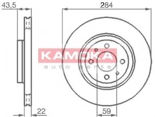 Купить 103440 KAMOKA Тормозные диски Линеа 1.4 T-Jet