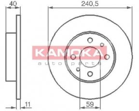 Купить 103280 KAMOKA Тормозные диски Альфа Ромео  (2.0 16V Quadrifoglio, 2.0 16V T.S.)