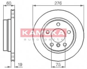 Купити 1031662 KAMOKA Гальмівні диски БМВ Е36 (323 i, 323 i 2.5, 328 i)