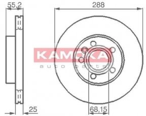 Купить 1031691 KAMOKA Тормозные диски Galaxy (1.9, 2.0, 2.3, 2.8)