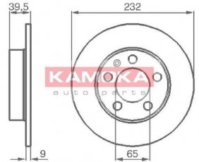 Купити 1036068 KAMOKA Гальмівні диски Ауді А2 (1.4 TDI, 1.6 FSI)