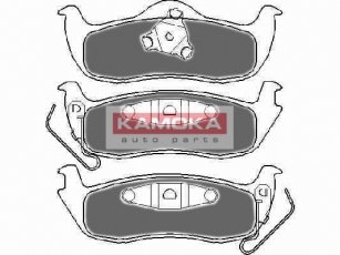 Купить JQ1018150 KAMOKA Тормозные колодки задние Гранд Чероки (2.7, 3.0, 3.7, 4.7) с звуковым предупреждением износа