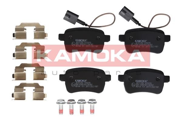 Купить JQ101282 KAMOKA Тормозные колодки задние Giulietta (1.4, 1.6, 2.0) с датчиком износа