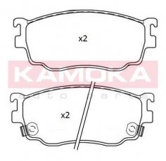 Купить JQ101253 KAMOKA Тормозные колодки  Mazda 626 (1.8, 2.0) 
