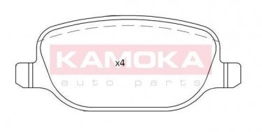 Купить JQ101203 KAMOKA Тормозные колодки задние Альфа Ромео  без датчика износа, не подготовленно для датчика износа
