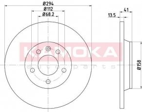 Купить 103198 KAMOKA Тормозные диски Galaxy 2.8 V6
