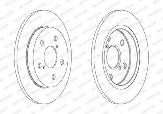 Купить DDF1788C FERODO Тормозные диски Corolla (1.3, 1.4, 1.6, 1.8)