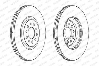 Купить DDF1453C FERODO Тормозные диски Giulietta (1.4 TB, 1.8 TBi, 2.0 JTDM)