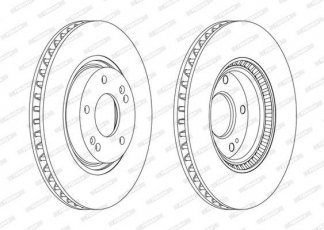 Купить DDF1795C FERODO Тормозные диски Hyundai i30 (1.4, 1.6, 2.0)