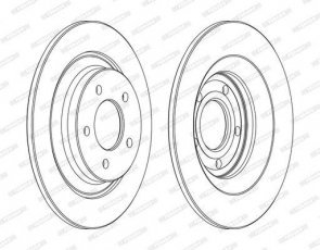 Купити DDF1547C FERODO Гальмівні диски Mazda 5 (1.8, 2.0, 2.0 CD)