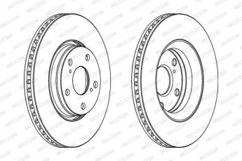 Купити DDF1756C FERODO Гальмівні диски Auris (2.0 D-4D, 2.2 D)