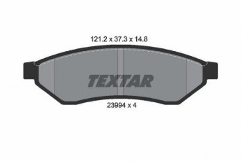 Купити 2399401 TEXTAR Гальмівні колодки задні Епіка 2.0 без датчика зносу
