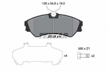 Купити 2012401 TEXTAR Гальмівні колодки передні Транспортер Т4 (1.8, 1.9, 2.0, 2.4, 2.5) без датчика зносу