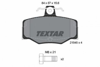 Купити 2154501 TEXTAR Гальмівні колодки задні Almera V10 (1.5, 1.8, 2.0, 2.2) без датчика зносу
