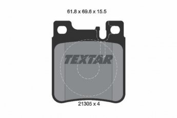 Купити 2130504 TEXTAR Гальмівні колодки задні ЦЛ Класс СЛК (2.0, 2.3, 3.2, 4.3, 5.4) подготовлено для датчика износа колодок