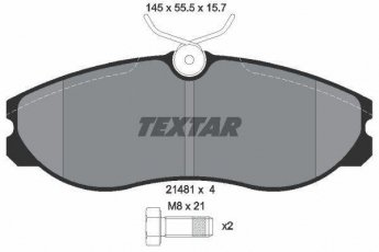 Купить 2148101 TEXTAR Тормозные колодки передние Ванетте (1.6, 2.0, 2.3) без датчика износа