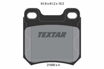 Купити 2105002 TEXTAR Гальмівні колодки задні Омега (А, Б) без датчика зносу