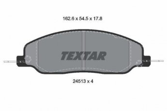 Купить 2451301 TEXTAR Тормозные колодки передние Мустанг без датчика износа