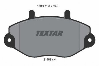 Купити 2146901 TEXTAR Гальмівні колодки передні Transit 5 (2.0, 2.5, 2.9) без датчика зносу