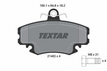 Купить 2146306 TEXTAR Тормозные колодки передние Симбол 1 без датчика износа