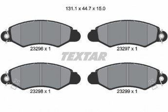 Купить 2329601 TEXTAR Тормозные колодки передние Swift 2 (1.0, 1.3, 1.6) с звуковым предупреждением износа