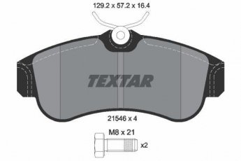 Купить 2154601 TEXTAR Тормозные колодки передние Almera (1.5, 1.5 XL, 1.5 dCi) без датчика износа