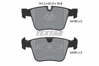 Купить 2418001 TEXTAR Тормозные колодки задние Mercedes 221 (S 63 AMG, S 65 AMG) подготовлено для датчика износа колодок
