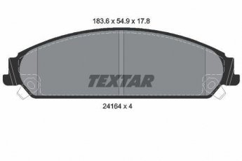 Купить 2416401 TEXTAR Тормозные колодки  Крайслер с звуковым предупреждением износа