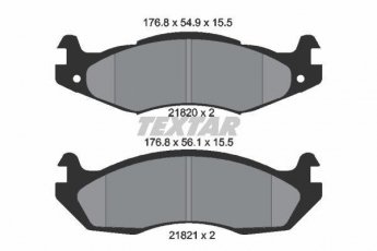 Купить 2182001 TEXTAR Тормозные колодки передние Вранглер (2.5, 4.0, 4.2) без датчика износа