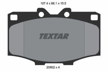 Купить 2085201 TEXTAR Тормозные колодки передние Hilux (1.6, 2.0, 2.2, 2.4, 3.0) без датчика износа