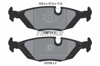 Купить 2067502 TEXTAR Тормозные колодки задние БМВ Е23 (728 i, 735 i, 745 i) подготовлено для датчика износа колодок