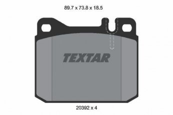 Купить 2039213 TEXTAR Тормозные колодки передние Фольксваген ЛТ (35, 55) (2.0, 2.4, 2.7) подготовлено для датчика износа колодок