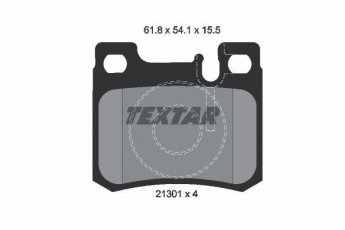 Купити 2130103 TEXTAR Гальмівні колодки задні Mercedes 124 (2.0, 2.2, 2.8, 3.0) подготовлено для датчика износа колодок