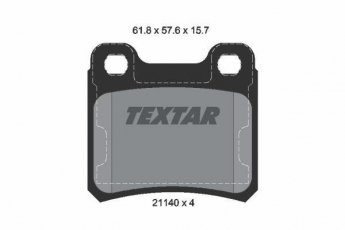 Купить 2114001 TEXTAR Тормозные колодки задние Kadett 2.0 без датчика износа