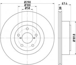Купить 92173603 TEXTAR Тормозные диски Impreza (2.0, 2.5)