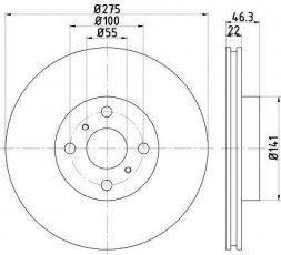 Купить 92156200 TEXTAR Тормозные диски Corolla (1.5, 1.8)
