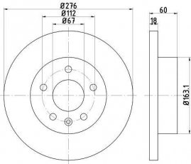 Купить 92129203 TEXTAR Тормозные диски Вито (2.0, 2.1, 2.2, 2.3, 2.8)