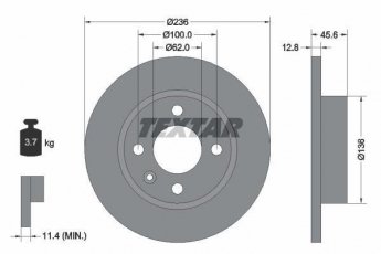 Купити 92090200 TEXTAR Гальмівні диски Фаворіт (1.1, 1.3)