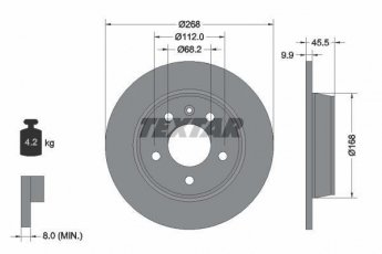 Купити 92074303 TEXTAR Гальмівні диски Volkswagen