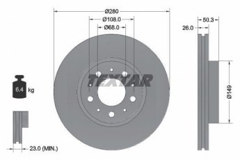 Купити 92066703 TEXTAR Гальмівні диски XC70 2.0 T5 AWD