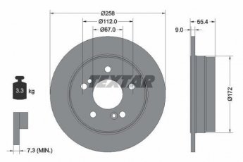 Купить 92059503 TEXTAR Тормозные диски Mercedes 202