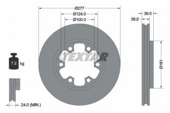 Купить 92059000 TEXTAR Тормозные диски Патфиндер (2.4, 3.0)