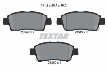 Купить 2334803 TEXTAR Тормозные колодки передние Ярис (1.0, 1.3, 1.4, 1.5) с звуковым предупреждением износа