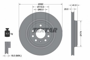 Купити 92118403 TEXTAR Гальмівні диски Croma (1.9 D Multijet, 2.4 D Multijet)