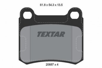Тормозная колодка 2068703 TEXTAR – без датчика износа фото 1